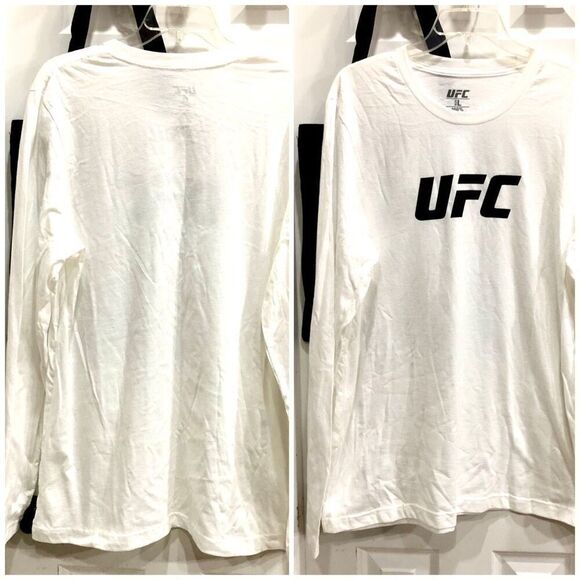 UFC - M Sz L - NWT Licensed Logo Long Sleeve Crewneck Tee w/Free UFC Tote - Picture 9 of 14